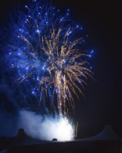Closing fireworks at the Berliner Rundfunk 91.4 Open Air in the Berlin ParkbÃ¼hne Wuhlheide on 05