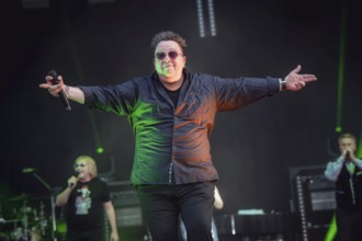 Sebastian Krumbiegel, singer of the band Die Prinzen at the Berliner Rundfunk 91.4 Open Air in the