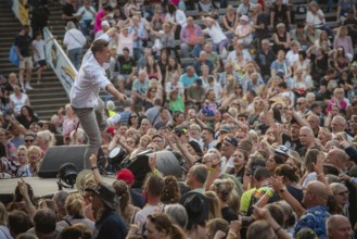 Sebastian Oswald, one of the presenters at the Berliner Rundfunk 91.4 Open Air at the Berlin