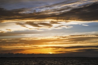Sunset over Gironde Estuary, Braud-et-Saint-Louis, France
