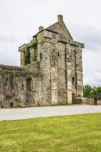 Castle ruin of Chateau de Saint-Sauveur-le-Vicomte, Manche, Normandy, France