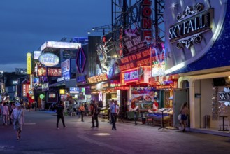 Walking Street at night, Pattaya, Thailand