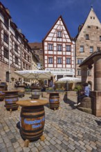 Zum Albrecht DÃ¼rer Haus, restaurant, outdoor area, gastronomy, wooden beer barrel,