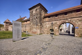 Memorial in memory of the victims of neo-Nazi crimes, stele, old town, city fortification, city