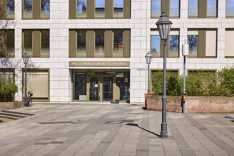 Police Headquarters Middle Franconia, modern architecture, facade, window, entrance, door, lantern,