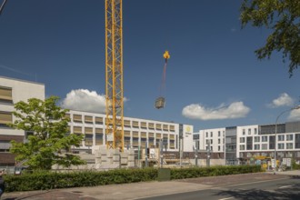 Extension, building, new ward building with operating theatre extension, hospital, AugustenstraÃŸe,