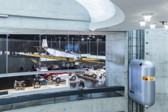 The Mercedes-Benz Museum in Stuttgart presents a journey through the automotive history of the