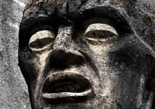 Bittermark memorial, memorial site, portrait of the tortured main figure, artist Karel Niestrath,