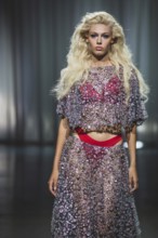 Daniela (winner GNTM2025) as a model for Kilian Kerner during the Berlin Fashion Week 2025 on 02.07
