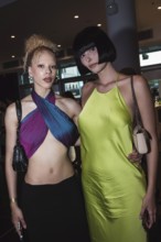 Models Josy (GNTM2025) and Magdalena (GNTM2025) at the Marcel Ostertag Fashion Show during the