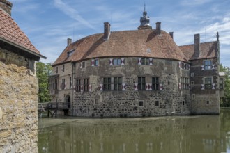 Burg Vischering, moated castle, LÃ¼dinghausen, MÃ¼nsterland, North Rhine-Westphalia, Germany