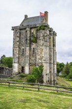 Castle ruin of Chateau de Saint-Sauveur-le-Vicomte, Manche, Normandy, France