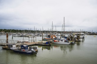 Marina in Le Verdon-sur-Mer, Nouvelle-Aquitaine, Gironde, France