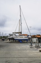 Marina in Le Verdon-sur-Mer, Nouvelle-Aquitaine, Gironde, France