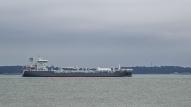PACIFICO tanker ship, oil and chemical tanker on Gironde Estuary, France