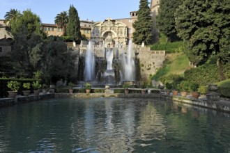 Fish ponds, Neptune Fountain, Fontana di Nettuno, Fountain of the Hydraulic Organ, Fontana