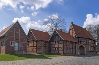 Hunnenpforte, the former gatehouse to Asbeck Abbey, Legden, Asbeck, MÃ¼nsterland, North