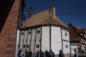 StÃ¤nderhaus, half-timbered museum of the UNESCO World Heritage town, Quedlinburg, Saxony-Anhalt,