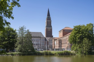 Town Hall and Opera House, Little Kiel, Kiel, Kiel Fjord, Baltic Sea, Schleswig-Holstein, Germany