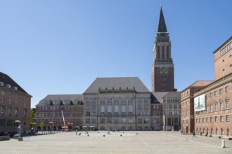 Town Hall, Opera House, Town Hall Square, Rathausplatz, Kiel, Kiel Fjord, Baltic Sea,