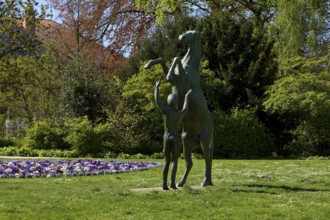 Artwork with the title Hengst Wohlklang in der Freiheitsdressur by Ulrich Conrad in the palace