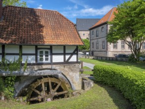 Historic watermill in Lamspringe Monastery, Lower Saxony, Germany