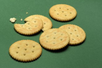Cracker, cracker on green background