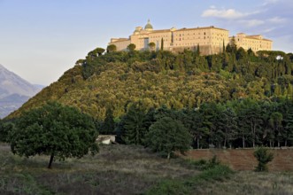 Benedictine Abbey of Montecassino on Monte Cassino, Cassino, Frosinone, Lazio, Italy