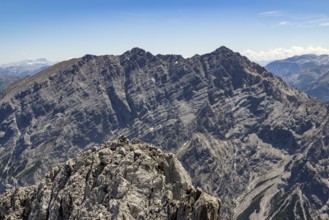 Watzmann from the west, Berchtesgaden Alps, Berchtesgaden National Park, Ramsau, Berchtesgadener
