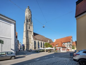 The church of St George with the steeple called Daniel, in the historic old town, Nördlingen,