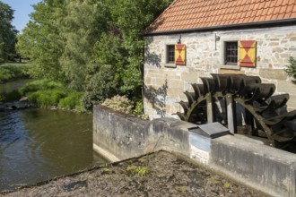 NiedermÃ¼hle, a watermill in Burgsteinfurt, Steinfurt, MÃ¼nsterland, North Rhine-Westphalia,