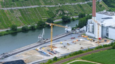 Decommissioned power plant of Energie Baden-WÃ¼rttemberg EnBW in Walheim. The former coal-fired