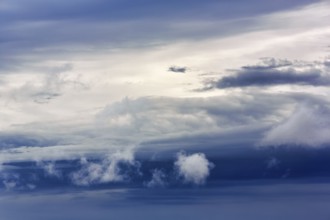 Cloudy sky, thunderclouds, SÃ³lheimasandur, Solheimasandur, SuÃ°urland, Sudurland, South Iceland,
