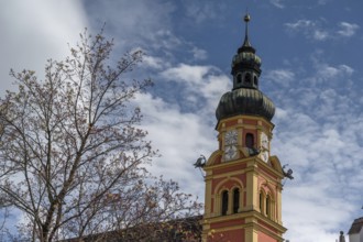 Church tower of Wilten Abbey, Klostergasse 7, Wilten, Innsbruck, Austria