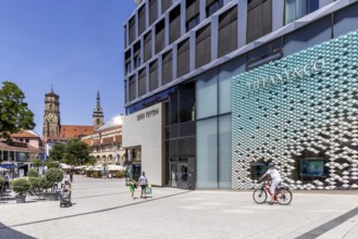 Tiffany & Co. Brand Store, jeweller with high-priced jewellery and gemstones. Logo, shop, Dorotheen