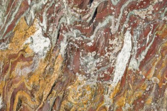 Rock detail with marbled structure, Switzerland