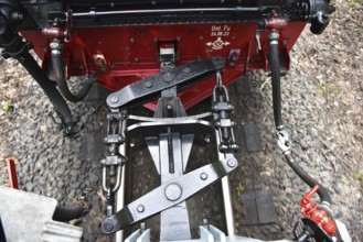 Railway coupling from the Raging Roland on RÃ¼gen, Mecklenburg-Western Pomerania, Germany