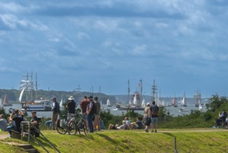 Windjammer Parade 2025 on the Kiel Fjord at the end of Kiel Week, tall ships, three-master,