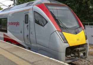 Greater Anglia, British Rail Class Stadler 755 bi-modal multiple unit passenger train, Ipswich