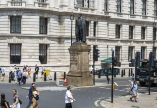 Statue of Spencer Compton 1833-1908, 8th Duke of Devonshire, Horse Guards Avenue, Whitehall,