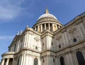 Dome of St Paul's cathedral church, City of London, London, England, UK architect Christopher Wren