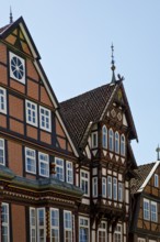 Half-timbered houses in the old town centre, Celle, Lower Saxony, Germany