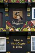 Hoppenerhaus, the most magnificent half-timbered house in the historic centre of Celle with a