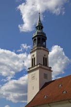 Tower of the Evangelical Lutheran Church of St Mary in Celle, Lower Saxony, Germany