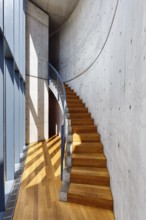 Conference pavilion, conference building, staircase, architect Tadao Ando, modern architecture,