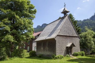Catholic St Anne's Chapel, oldest wooden chapel in the Alps, Rohrmoos, Rohrmoostal, near