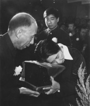 Wang Guangmei mourns her late man Liu Shaoqi, who was the President of the People's Republic of