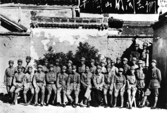 Group picture Red Army, Yannan Army, ommunist troops, ca. 1930s, China