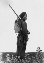 Chinese soldier in Tsingtau, China in July 1900