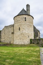 Castle ruin of Chateau de Saint-Sauveur-le-Vicomte, Manche, Normandy, France